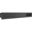 Каминная решётка черная Mila Large 140x1132 (Kratki)