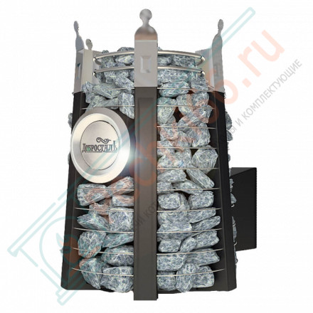 Банная печь Екатерина СТОУН стронг с панорамным стеклом (Добросталь)