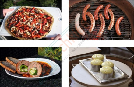 Керамический гриль Junior red с ножками (Monolith)