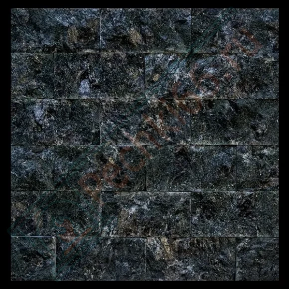 Плитка рваный камень "Серпентенит" 100х50х25мм, упаковка  90 шт / 0,42 м2 в Ижевске