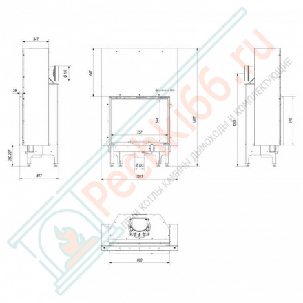 Стальная топка NADIA/13/G (Kratki)