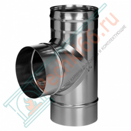 Тройник 90° без изол (НЕРЖ-321/0,5) d-115 (Дымок-Lux)