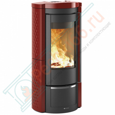 Печь-камин Liu, цвет бордовый (La Nordica)