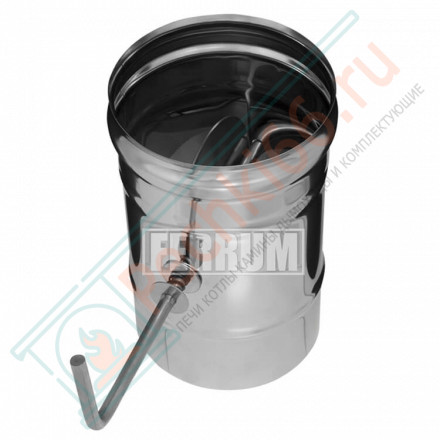 Шибер-поворотный (НЕРЖ-430/0,5) d-80 (Ferrum GS)