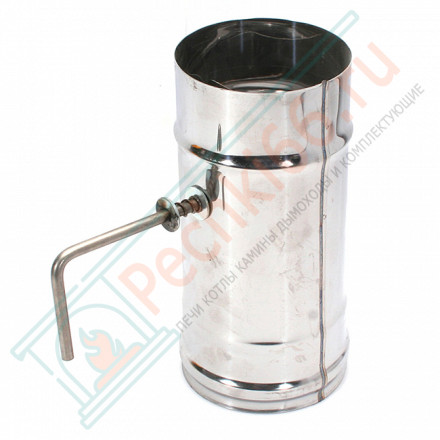 Шибер-поворотный (НЕРЖ-430/0,5) d-80 (Ferrum GS)