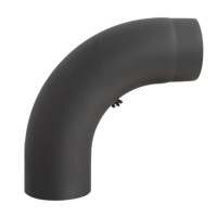 Колено 90° черное, бесшовное, с ревизией d-120 (Darco) Колено 90° черное, бесшовное, с ревизией d-120 (Darco)