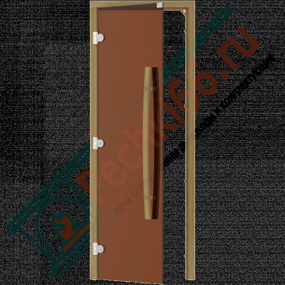 Дверь стеклянная для бани и сауны, бронза, коробка кедр 1900х700 (Sawo) 741-3SGD в Ижевске