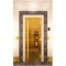 Дверь для бани и сауны Престиж золото, 2000х800 по коробке (DoorWood)