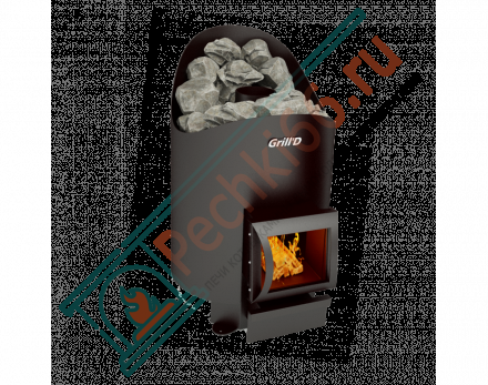 Банная печь Aurora 160 short black (Grill’D)