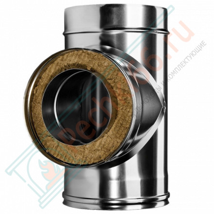 Тройник 90° с изол (НЕРЖ-321/0,8-НЕРЖ-439/0,5) d-300/380 (Дымок-Lux)