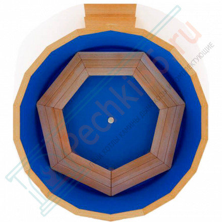 Купель кедровая Премиум круглая с пластиковой вставкой 180х180х100 (НКЗ)