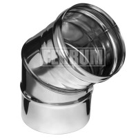 Колено 45° (НЕРЖ-430/1,0) d-150 (Ferrum HF Plus)