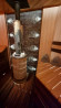 Печь для бани Атмосфера XL+, усиленная каменка, ламели "Окаменевшее дерево" (ProMetall) в Ижевске