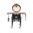 Гриль из керамики с ножками и столиками  Le Chef Black (Monolith)