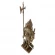 Набор каминный D98051AGK Рыцарь большой (4 предмета, 110 см, античное золото/черный), на подставке в Ижевске