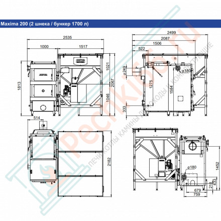 Котел универсальный Maxima 200 (Zota) 200 кВт