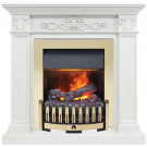 Электрический каминокомплект Verona - Белый дуб с очагом Danville Brass FB2 (Dimplex)