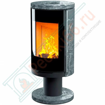 Печь-камин R1.0 N K Plus, в камне, на ноге (Астов)