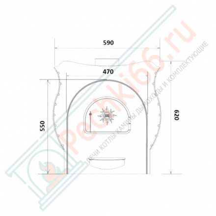 Банная печь Святогор Декор (Царь-Печи)