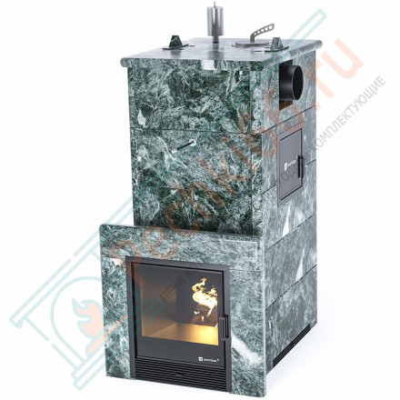 Печь для бани Геленджик-М2 с боковым подключением в змеевике (ИзиСтим)