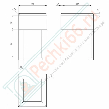 Чугунная печь Verona 18 Закрытая каменка Aisi-304 облицовка Талькохлорит (Black Stove)