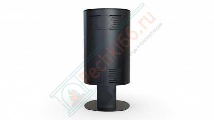 Печь-камин Orbis Top, черная сталь (Defro-Home) 9кВт