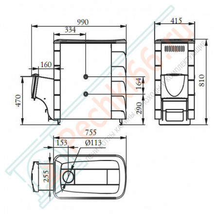 Печь для бани Тунгуска XXL 2013 Inox Витра ТО терракота (T.M.F) до 24 м3