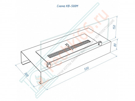 Каминная вставка 500 M (Lux Fire)
