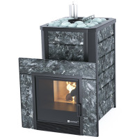 Печь для бани в облицовке ИзиСтим Ялта-15 пироксенит