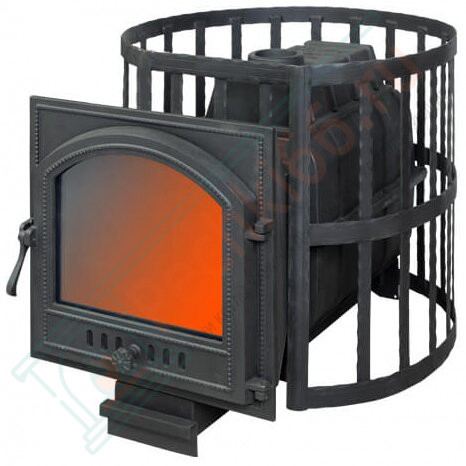 Чугунная печь для бани ПароВар 22 сетка-ковка К505 (FireWay) до 24 м3 в Ижевске