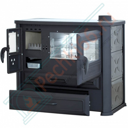 Варочная печь Alma Mons черная (Tim Sistem) до 160 м3