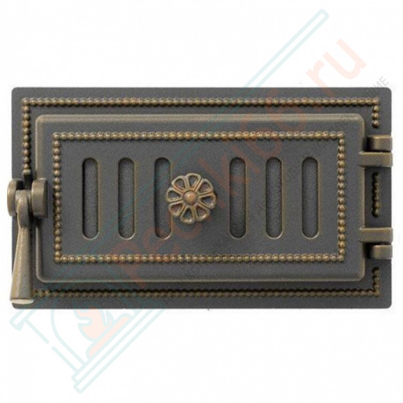Дверца поддувальная чугунная 236, бронза (Везувий) в Ижевске
