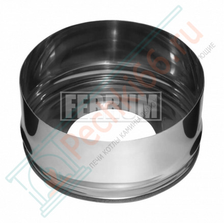 Заглушка с отверстием внутреняя (НЕРЖ-430/0,5) d-115/200 (Феррум)