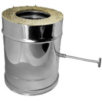 Задвижка повортная V50R с изол (AISI-321/0,8-AISI-304/0,5) d-120/220 (Вулкан-Cerablanket)