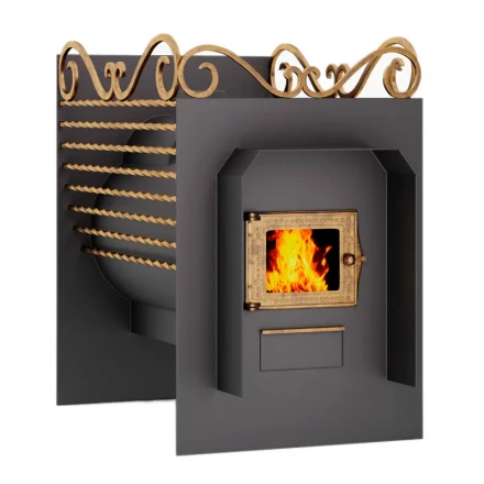 Печь для бани Сабантуй-22 сетка, ковка (Сабантуй) до 22м3