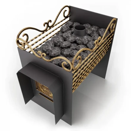 Печь для бани Сабантуй-22 сетка, ковка (Сабантуй) до 22м3