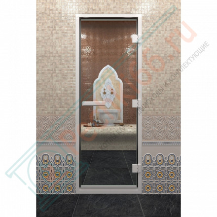 Стеклянная дверь DoorWood Хамам Прозрачное 2100х800 (по коробке)