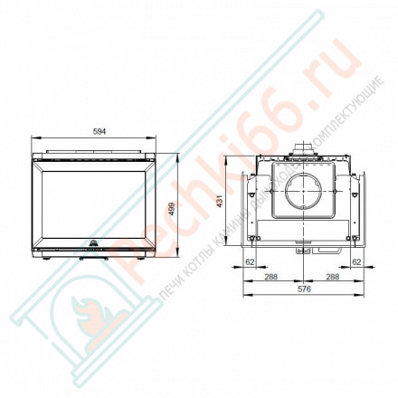 Чугунная топка I 520 FRL (Jotul)