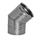 Отвод 45° без изол (НЕРЖ-321/0,8) d-300 (Дымок-Lux)