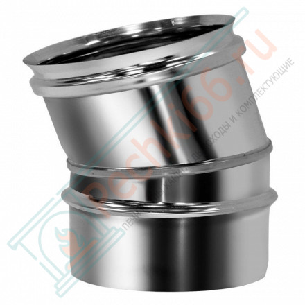 Отвод одностенный 15° (AISI-321/0,8мм) d-250 (Вулкан)