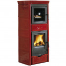 Печь-камин с духовкой Nicoletta Forno, цвет бордовый (La Nordica) Печь-камин с духовкой Nicoletta Forno, цвет бордовый (La Nordica)