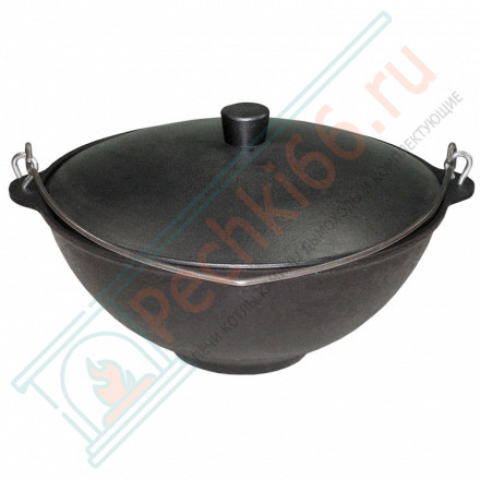 Казан чугунный с крышкой и ручкой 8л. (Балезино)