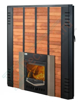 Печь для бани из нержавеющей стали № 06МКН-36 в готовой кирпичной облицовке (Тройка) до 36 м3