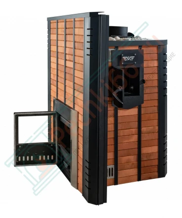 Печь для бани из нержавеющей стали № 06МКН-36 в готовой кирпичной облицовке (Тройка) до 36 м3