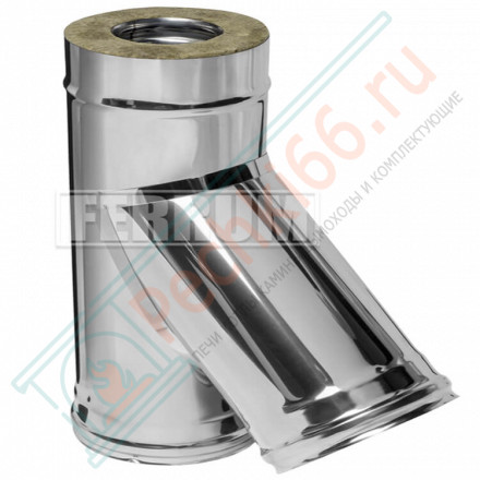 Сэндвич тройник 45° (НЕРЖ-430/0,5-НЕРЖ-430/0,5) d-180/280 (Ferrum GS)