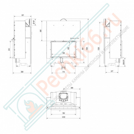 Стальная топка MBO/G (Kratki)