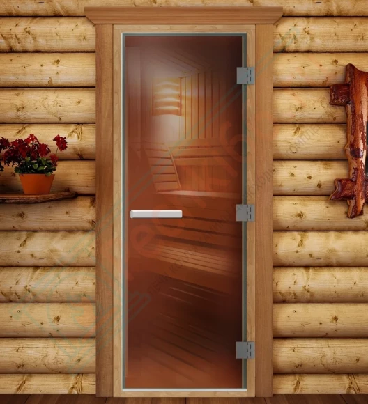 Дверь для бани и сауны Престиж лайт бронза, 2000х800 по коробке (DoorWood) в Ижевске