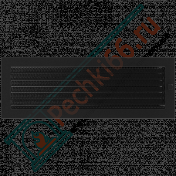 Вентиляционная решетка для камина с жалюзи 170х480, черная (FireWay) в Ижевске