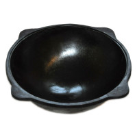 Узбекский чугунный казан круглое дно 225 л. без крышки (Наманган DAVR METALL)