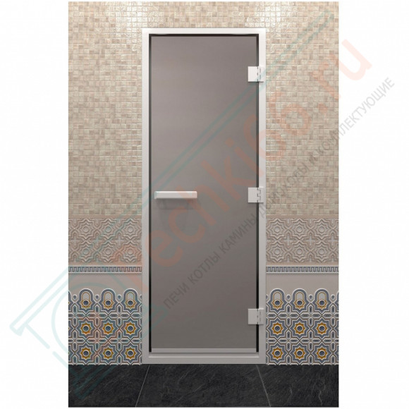 Стеклянная дверь DoorWood Хамам Сатин 210х90 (по коробке) в Ижевске